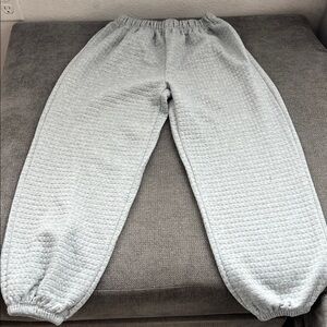 Princess Polly Light Gray Quilted Jogger Sweatpants